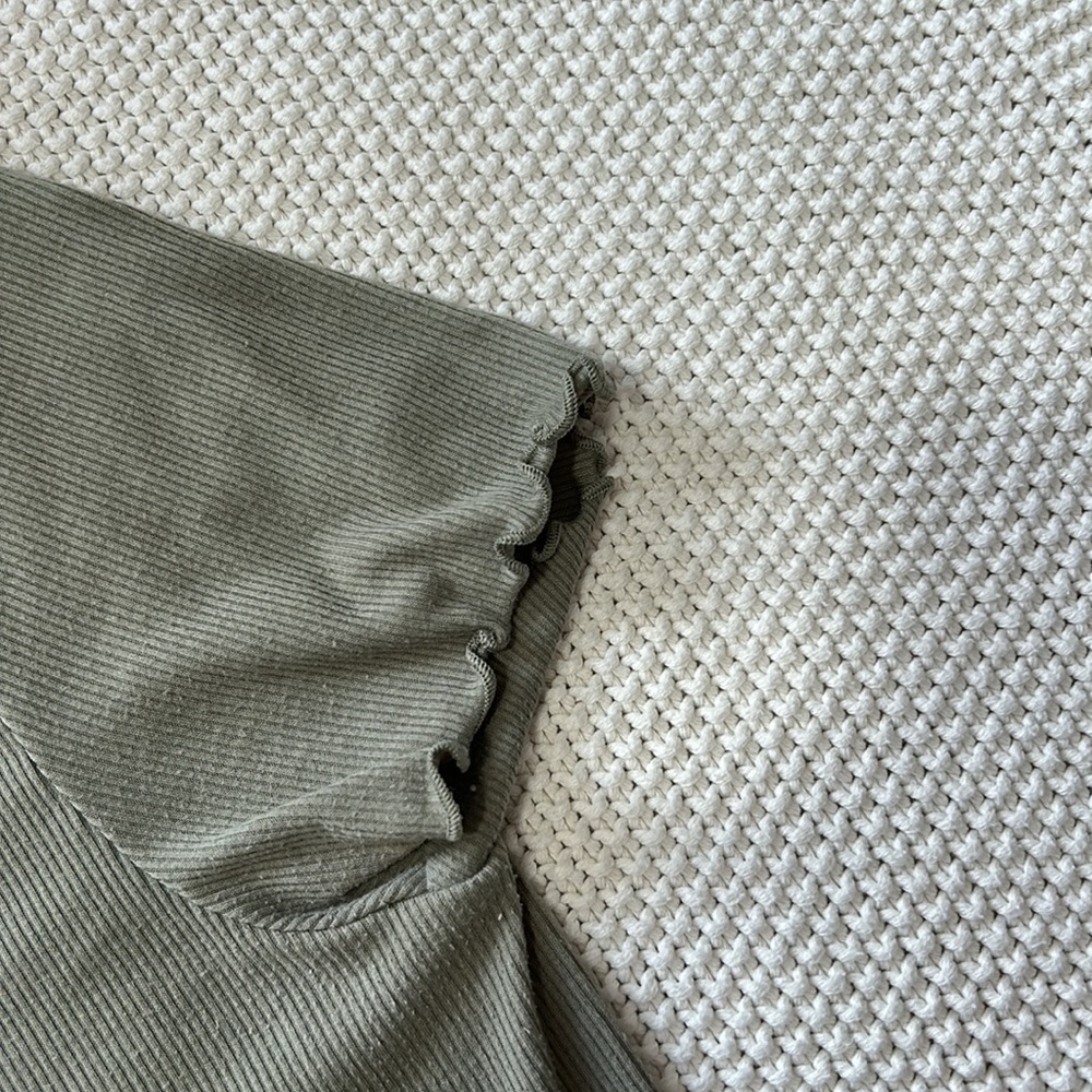 Light Green Basic Tee From Pink - image 3